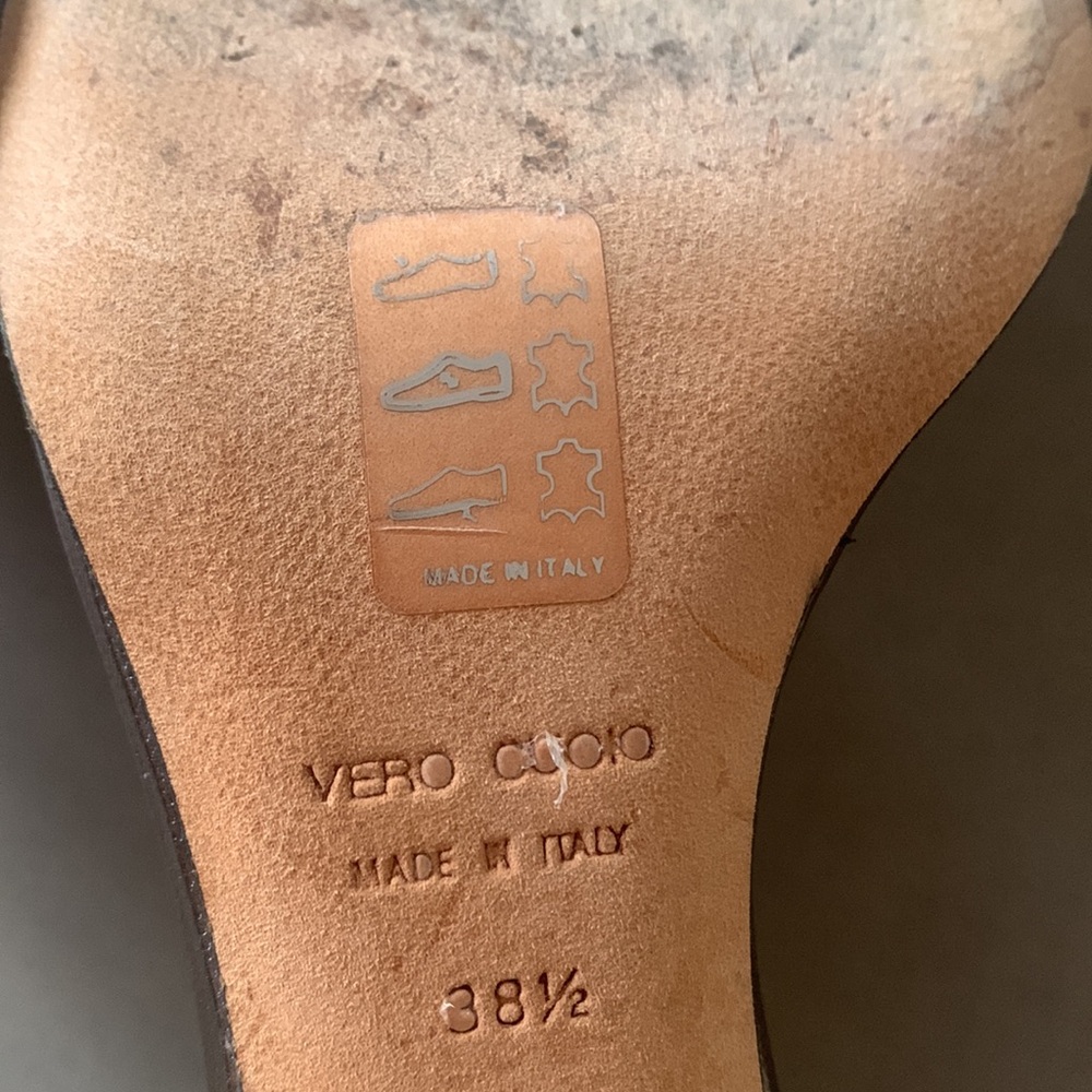 Alain Tondowski Paris snakeskin and creme leather Sandle 38.5 - Picture 8 of 12